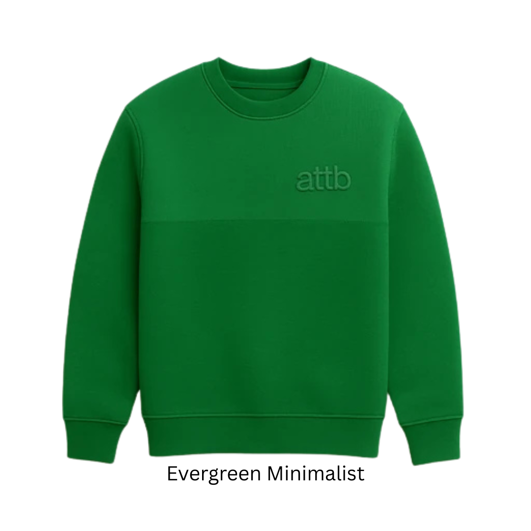 ATTB × Johnny Kaikllo “Evergreen Minimalist” Sweatshirt – Unisex