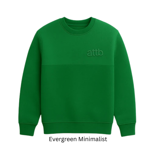 ATTB × Johnny Kaikllo “Evergreen Minimalist” Sweatshirt – Unisex