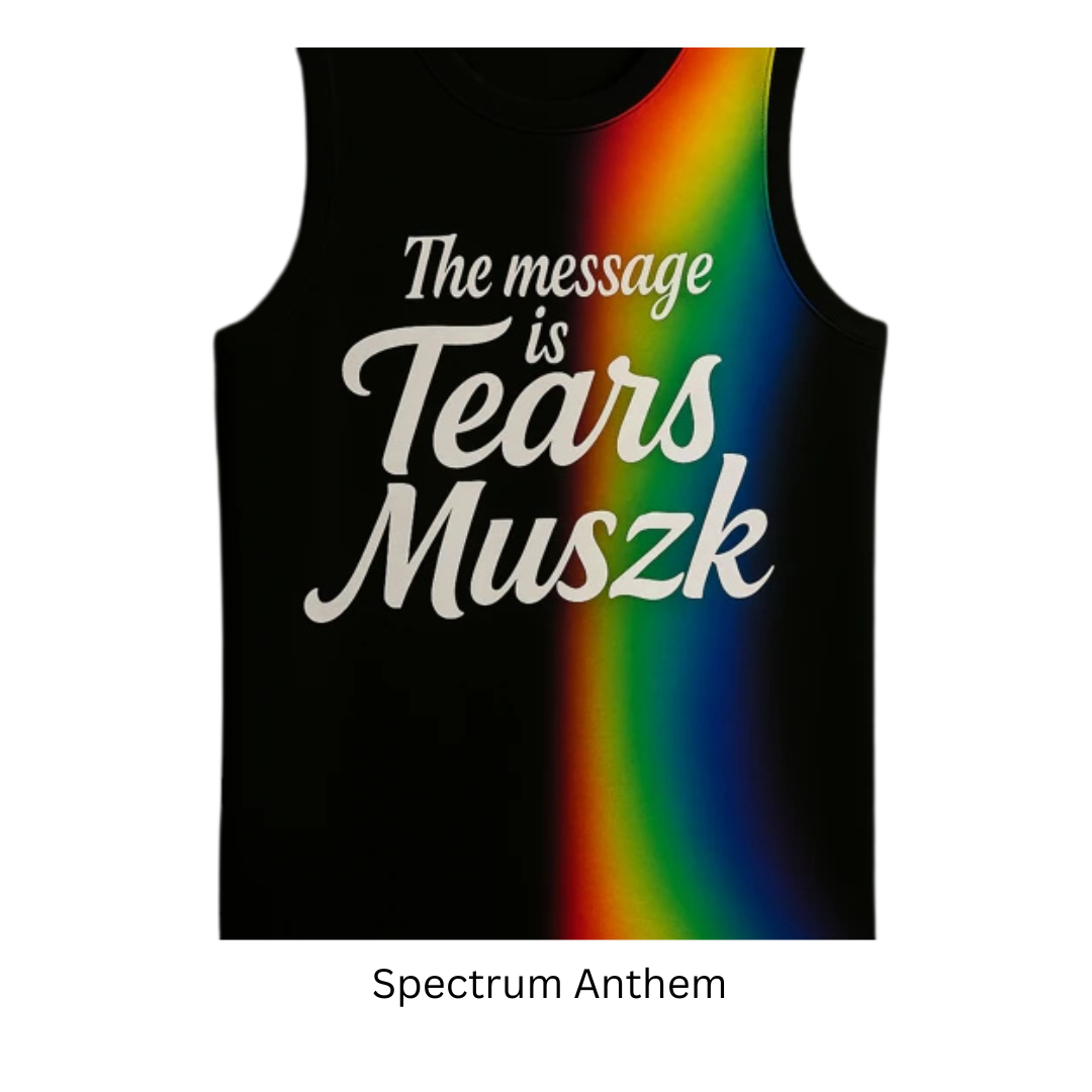 The “Royal Eclipse” Crewneck from ATTB (Among The Top Best) captures a bold